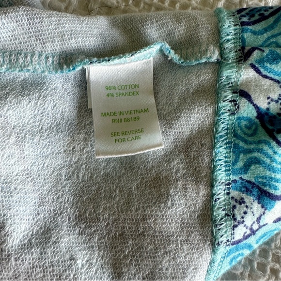 LILLY PULITZER CHARLENE NICE TAIL SPA BLUE MERMAID COTTON STRETCH SHIFT DRESS - Picture 6 of 7